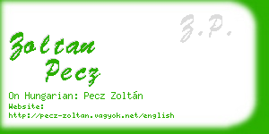 zoltan pecz business card